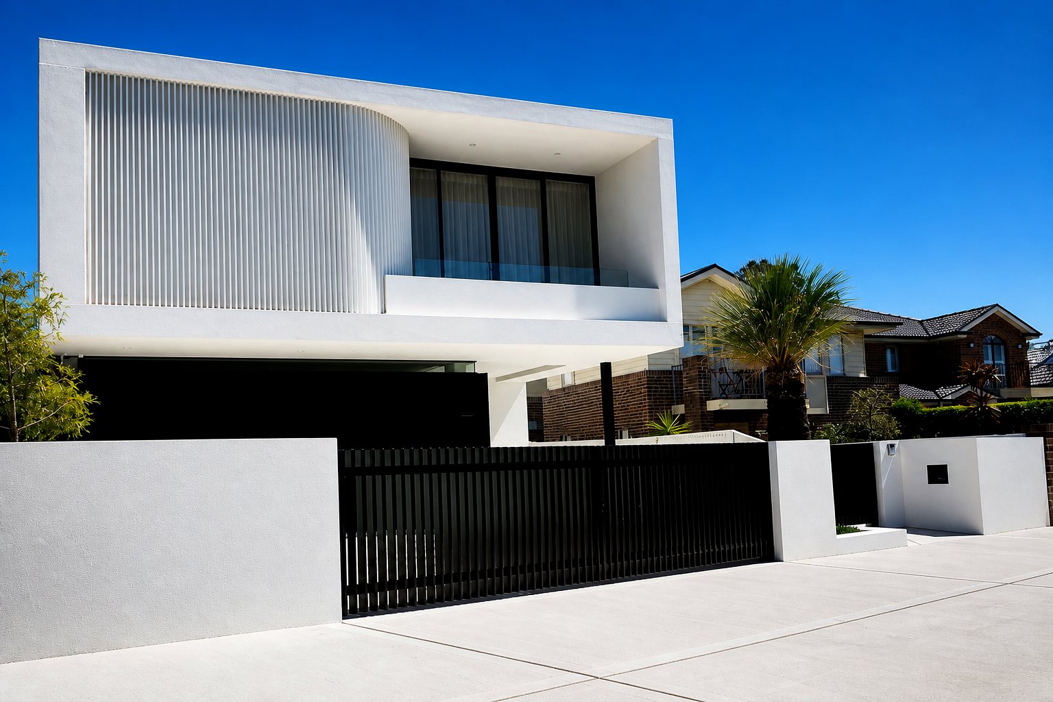 Custom metal driveway gates fabricated and installed by Metalex